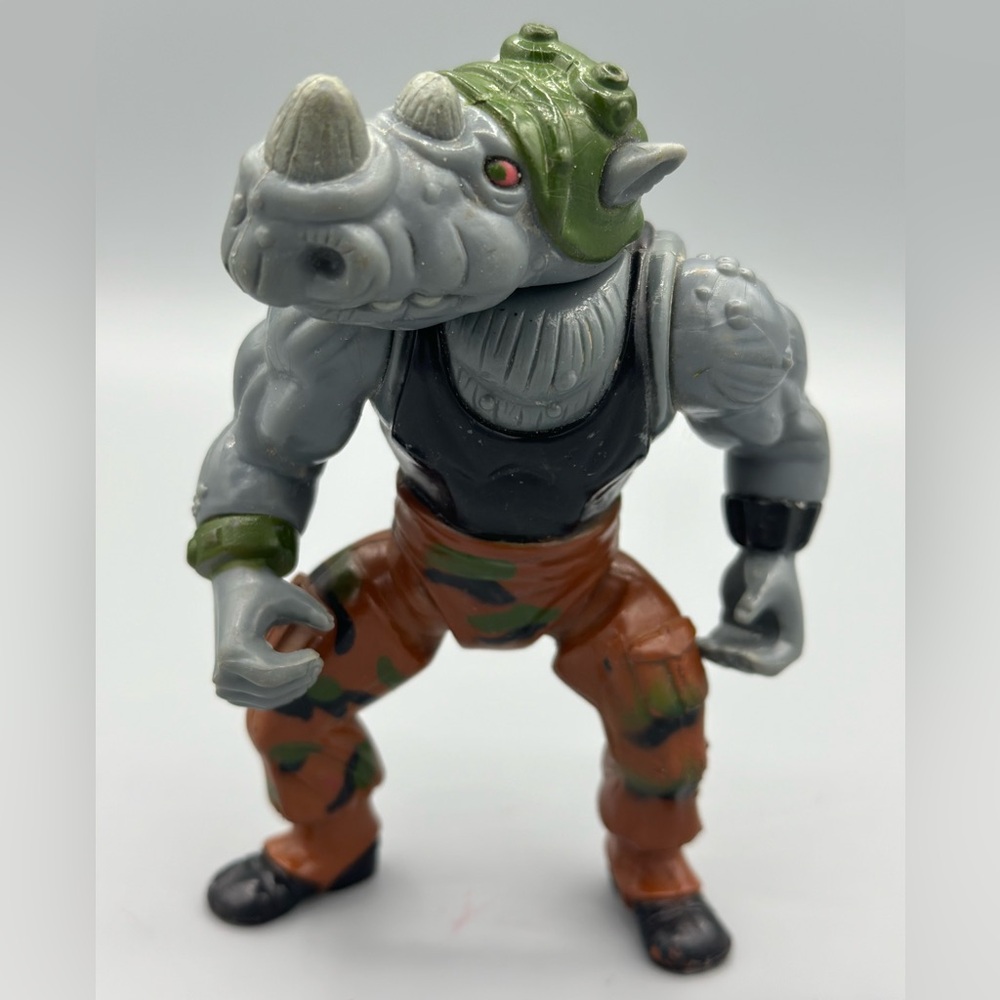 Vintage 1988 Rocksteady Action Figure Teenage Mutant Ninja Turtles TMNT Playmate